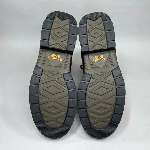 Georgia Men's Size 8 Carbo-Tec LT Waterproof Lacer Work Boots
