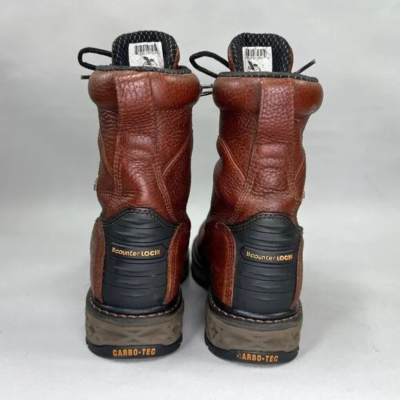 Georgia Men's Size 8 Carbo-Tec LT Waterproof Lacer Work Boots