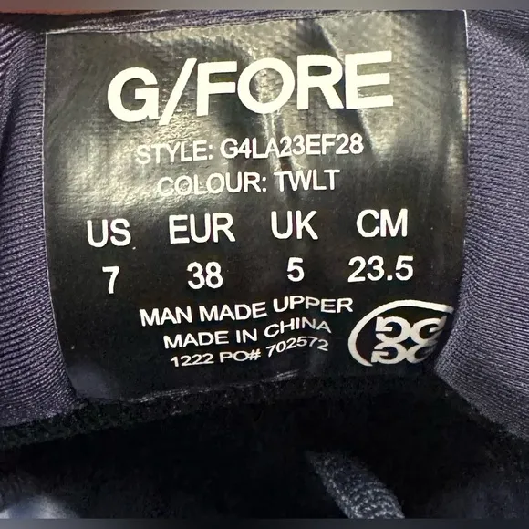 G/Fore Ladies MG4  Golf Shoes Blue Twilight Women's Size 7 (G4LA23EF28)