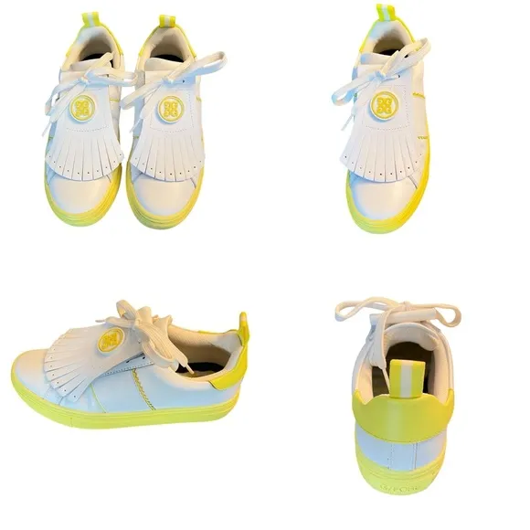 G/FORE Women's Contrast Accent Kiltie Durf Golf Shoes in White Size 8.5 ($225)
