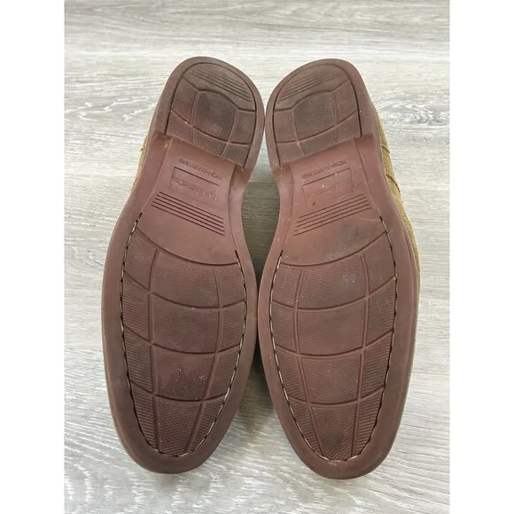 G.H. Bass &amp; Co. Pembroke Mens Loafers Brown Suede Casual Wingtip Shoes Size 10