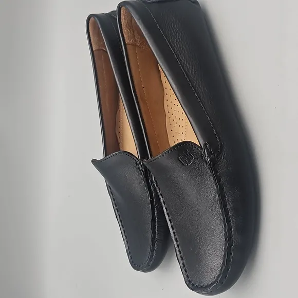 GH Bass Women's Dylan Driver Moccasin Loafer Flats Shoes Black Size 10