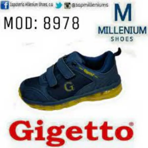 GIGETTO'S Boys Sports Shoes / Kids / Leather Ankle Boot/Sneaker