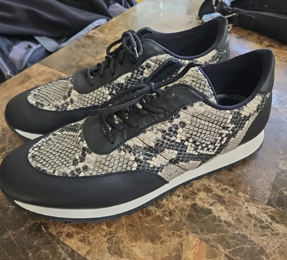 Giuseppe Zanotti Luxury Jimi leather low-top sneakers Snake Print.