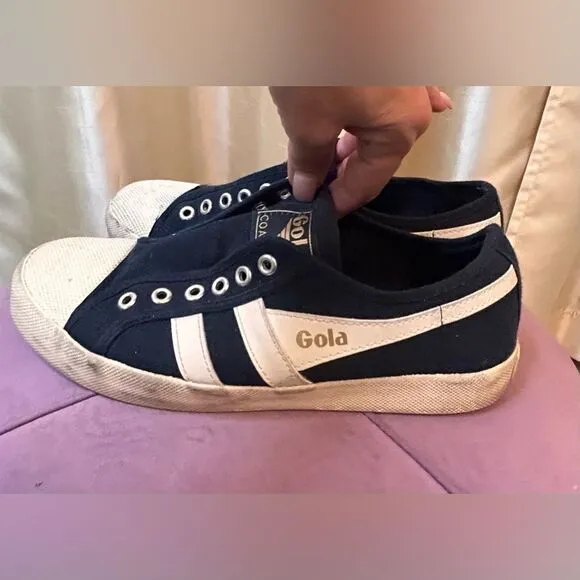 Gola Women's &quot;Coaster&quot; Slip-on Sneakers Navy Blue GUC
