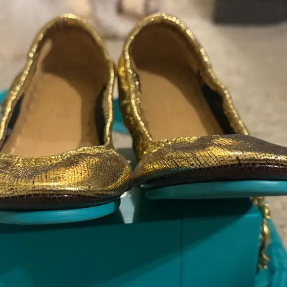 Gold Women's Flats by Tieks