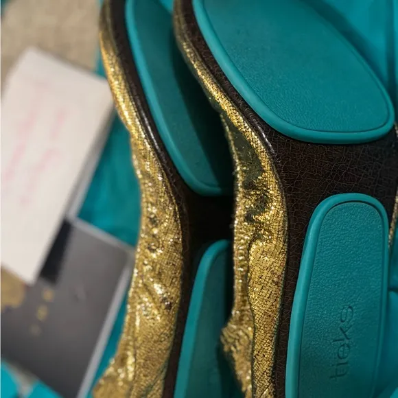 Gold Women's Flats by Tieks