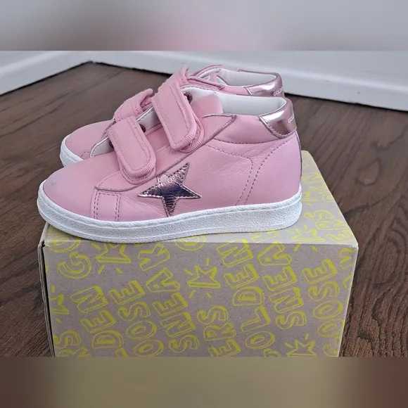 Golden Goose Girls June Ballstar Sole Sneakers Antique Pink Size 24