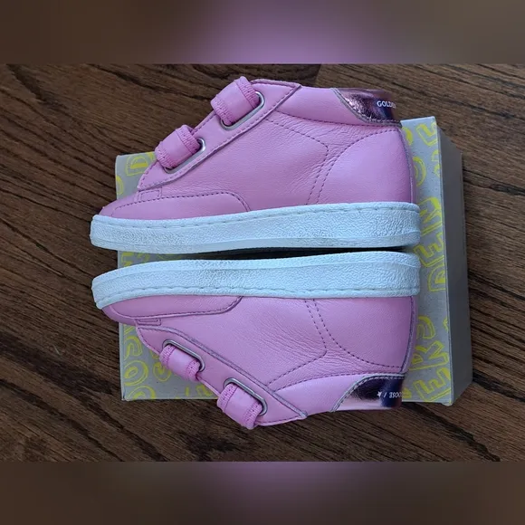 Golden Goose Girls June Ballstar Sole Sneakers Antique Pink Size 24