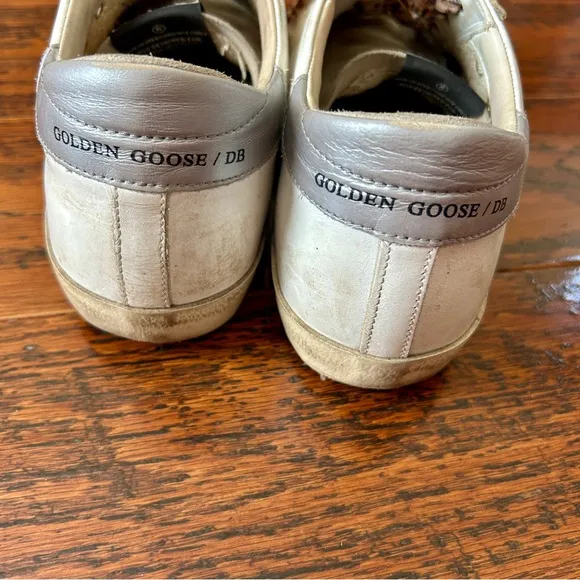 Golden Goose Superstar Fluo Star Canvas/Leather and Leopard Lace Euro 39
