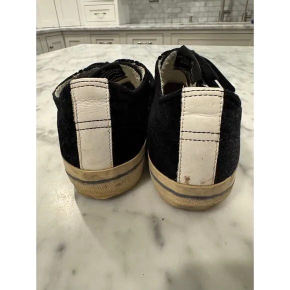 GOLDEN GOOSE Velvet V Star 2 Sneakers Black Size 38 $515