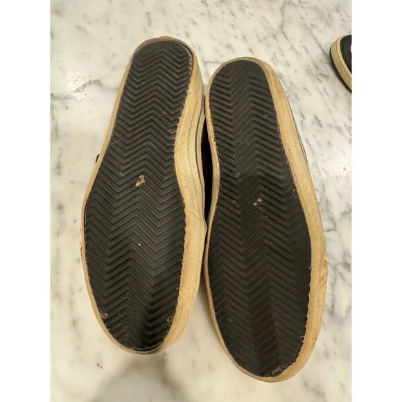 GOLDEN GOOSE Velvet V Star 2 Sneakers Black Size 38 $515