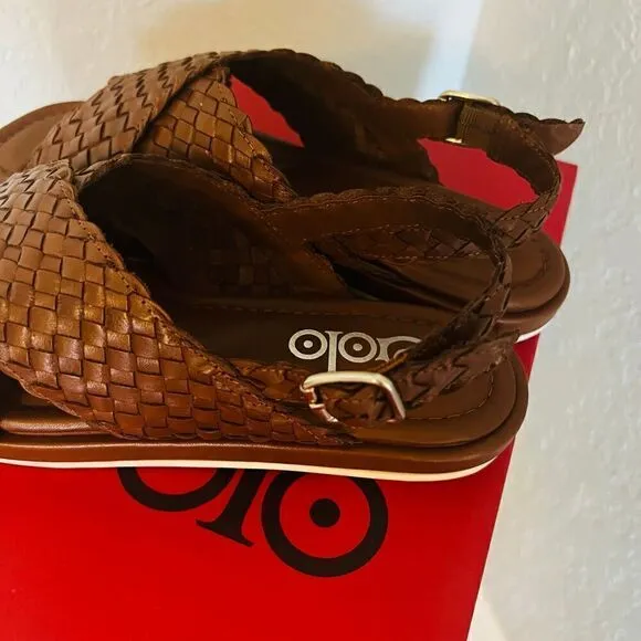 GOLO Criss Slingback Leather Sandal, Size 7.5, NWT