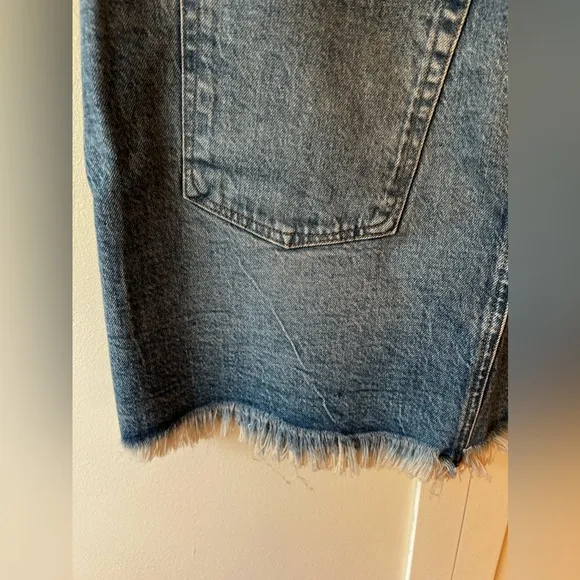 Good American Denim Women’s NWT Jean Good Waist Mini Skirt‎ Size 15