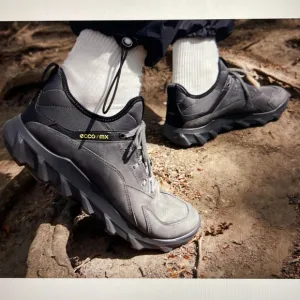 Gray Ecco/mx leather/textile shoes in original box