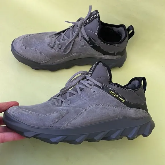 Gray Ecco/mx leather/textile shoes in original box