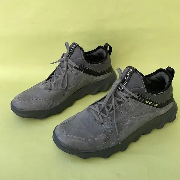 Gray Ecco/mx leather/textile shoes in original box