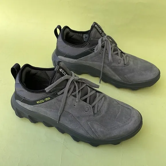 Gray Ecco/mx leather/textile shoes in original box