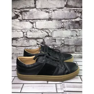 Greats All Black Leather Lace Up Casual Sneakers Shoes Men’s Sz 9.5M US/42.5EU