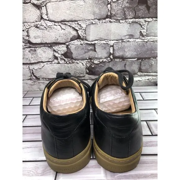 Greats All Black Leather Lace Up Casual Sneakers Shoes Men’s Sz 9.5M US/42.5EU