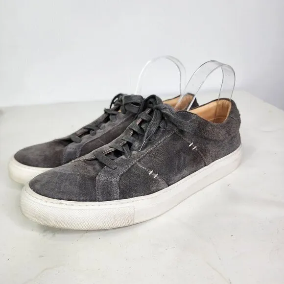 Greats Brooklyn Royale Gray Suede Mens Sneakers/ Shoes US Size 11.5 Casual