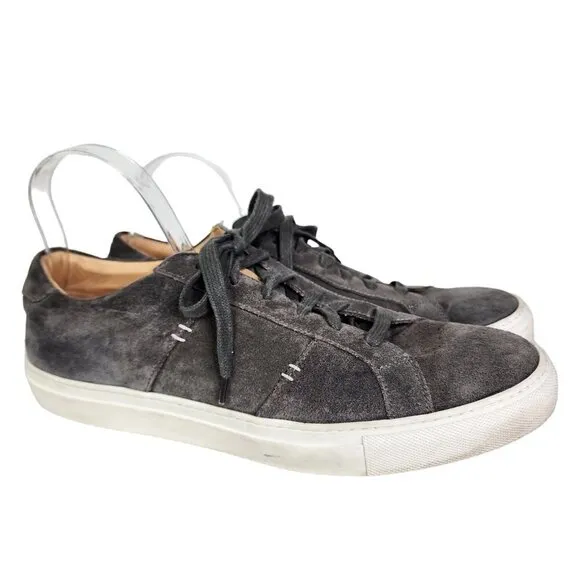 Greats Brooklyn Royale Gray Suede Mens Sneakers/ Shoes US Size 11.5 Casual