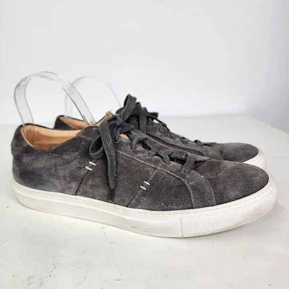 Greats Brooklyn Royale Gray Suede Mens Sneakers/ Shoes US Size 11.5 Casual