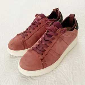 GREATS Women's Alta Low-Top Nubuck Leather Sneakers, Red