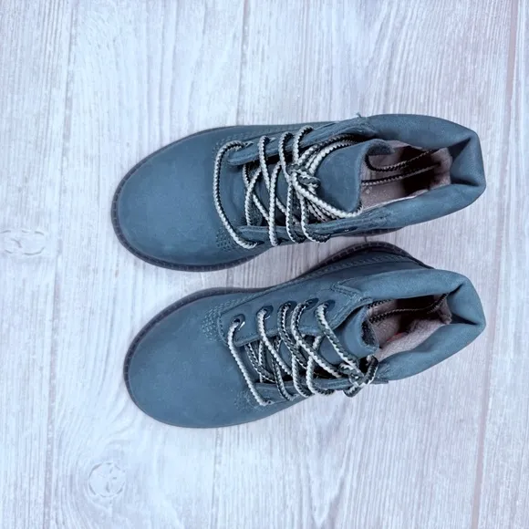 Green / turquoise Toddler Premium 6-Inch Waterproof Boot shoes size 8 toddler