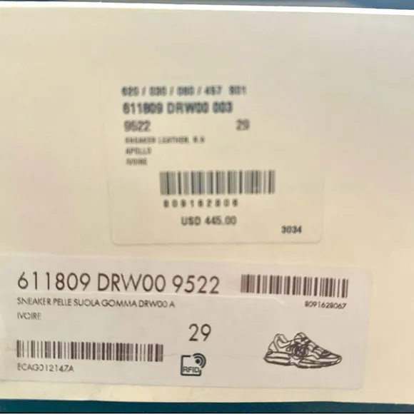 Gucci Ivory leather Sneaker
