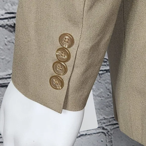 Hart Schaffner &amp; Marx Khaki Two Button Sports Coat, Mens 42R