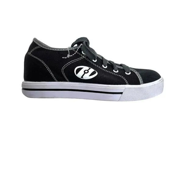 HEELEYS Wheeled Sneakers in Black canvas Gray TZzasrim Unisex Size 5 Big Kid