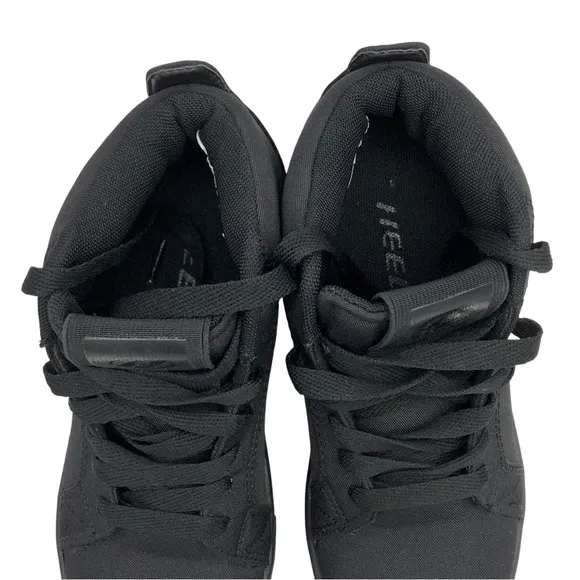 Heelys Skate Shoe Racer 20 Mid Black Nylon Canvas Sneakers Youth Size 6