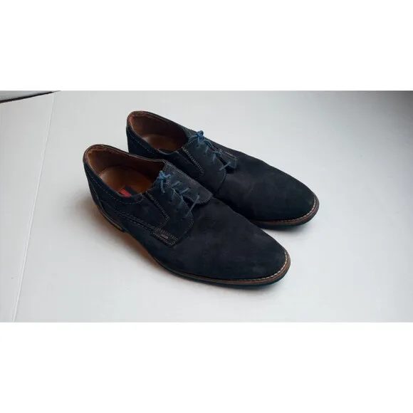 HEL by LLOYD Blue Suede Shoes Mens sz 9 Made in Germany Casual Work