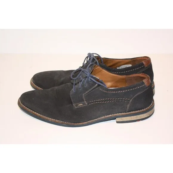 HEL by LLOYD Blue Suede Shoes Mens sz 9 Made in Germany Casual Work