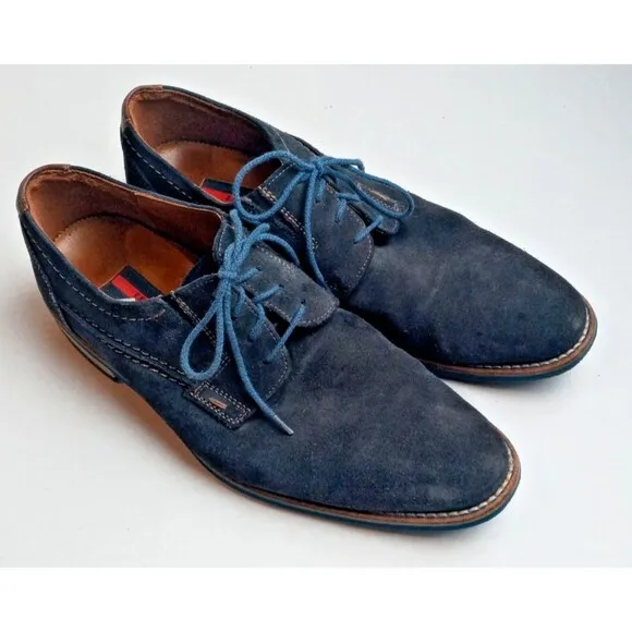 HEL by LLOYD Blue Suede Shoes Mens sz 9 Made in Germany Casual Work