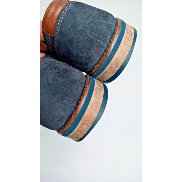 HEL by LLOYD Blue Suede Shoes Mens sz 9 Made in Germany Casual Work