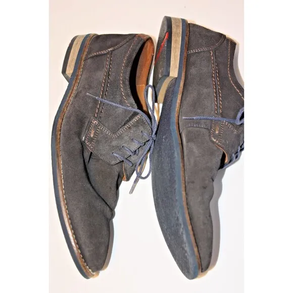 HEL by LLOYD Blue Suede Shoes Mens sz 9 Made in Germany Casual Work