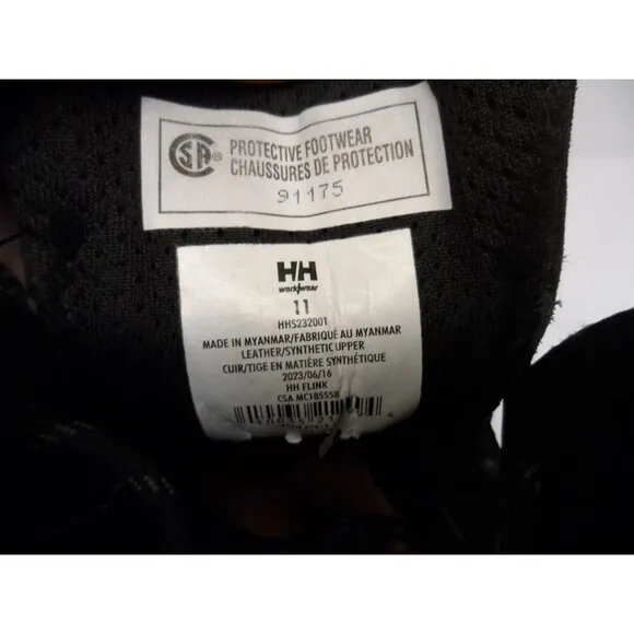 Helly Hansen Men's HHS232001 Steel Toe Fresh Tec Work Boots Black Size 11M
