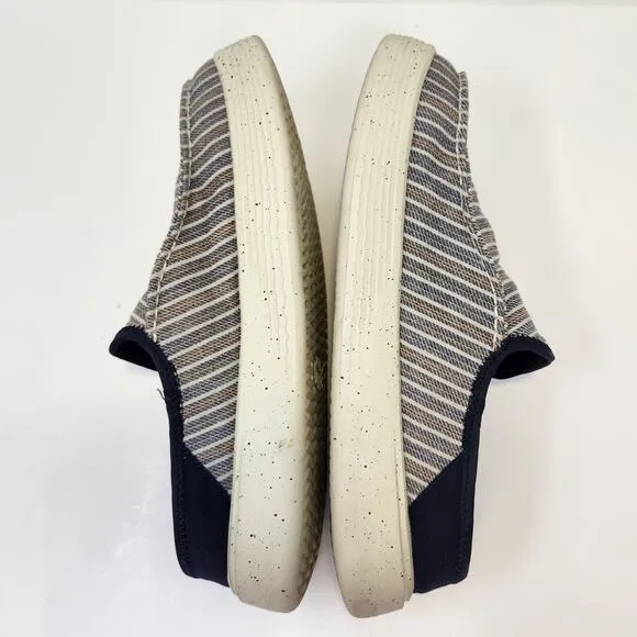 Hey Dude Men Austin M Workwear Slip On Casual Shoe Loafer Size 12 Blue Stripe