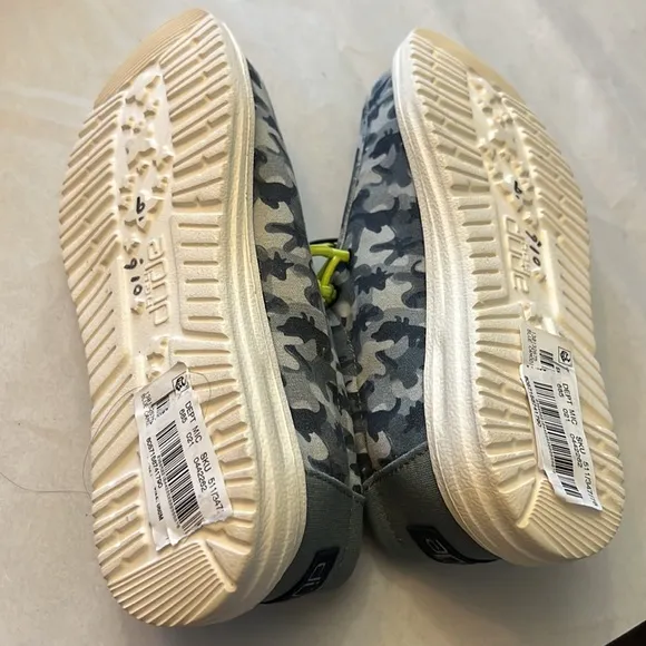 Hey Dude Wally Youth Blue Camodino Shoes