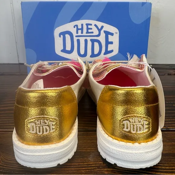 Hey Dude Wendy Boho Festival Women's Casual Shoes, Natural/Multi