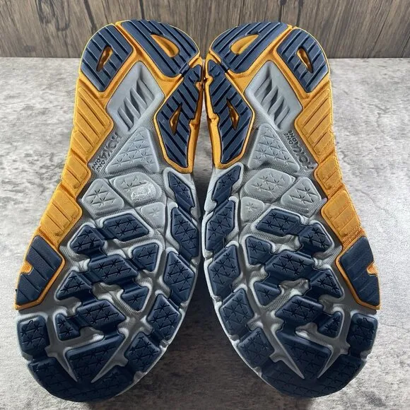 Hoka Arahi 6 Shoes Mens 10.5 D Air Blue Fog Orange Road Running Support Trainer