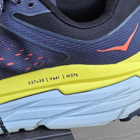 HOKA M Challenger ATR 6 Running Athletic Shoes Blue Yellow Men's Size 11.5 D