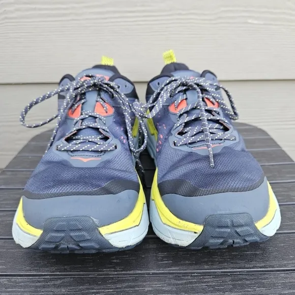HOKA M Challenger ATR 6 Running Athletic Shoes Blue Yellow Men's Size 11.5 D