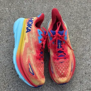 Hoka ONE Clifton 9  Multicolor Running Shoes Men Size 11.5D (46)