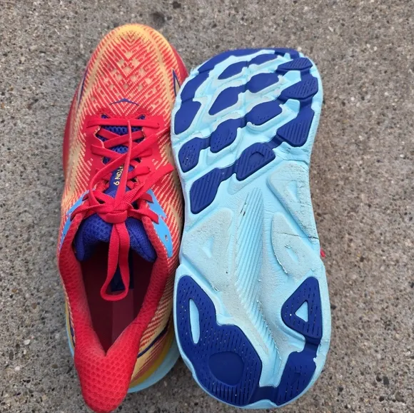Hoka ONE Clifton 9  Multicolor Running Shoes Men Size 11.5D (46)