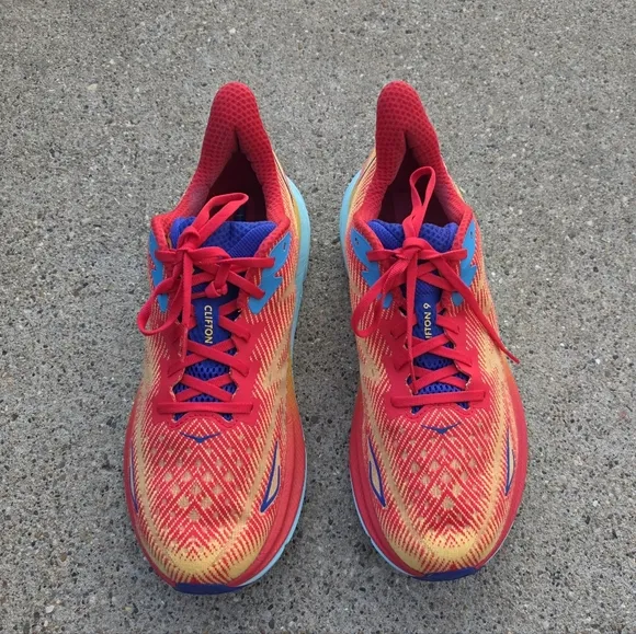 Hoka ONE Clifton 9  Multicolor Running Shoes Men Size 11.5D (46)