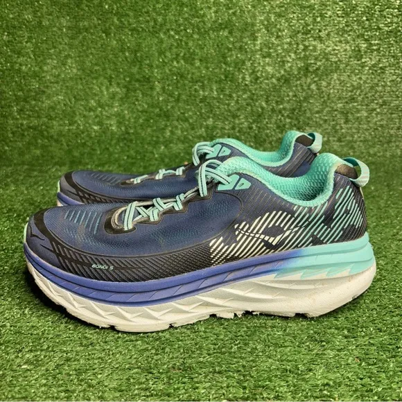HOKA One On One Bondi 5 Women’s Size 11 Navy Blue Comfort Work Running Shoes