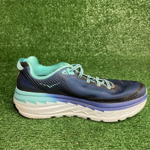 HOKA One On One Bondi 5 Women’s Size 11 Navy Blue Comfort Work Running Shoes